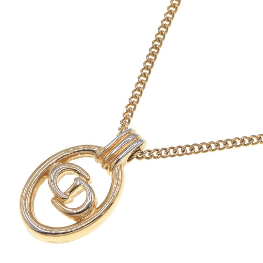 超美品Christian Dior CDロゴ オーバル ネックレス ゴールド Christian Dior（クリスチャン・ディオール） ディオール ネックレス