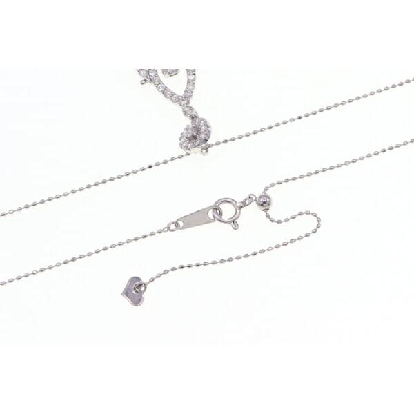 ダイヤモンド ネックレス D1.00ct K18 WG 中古 ペンダント 