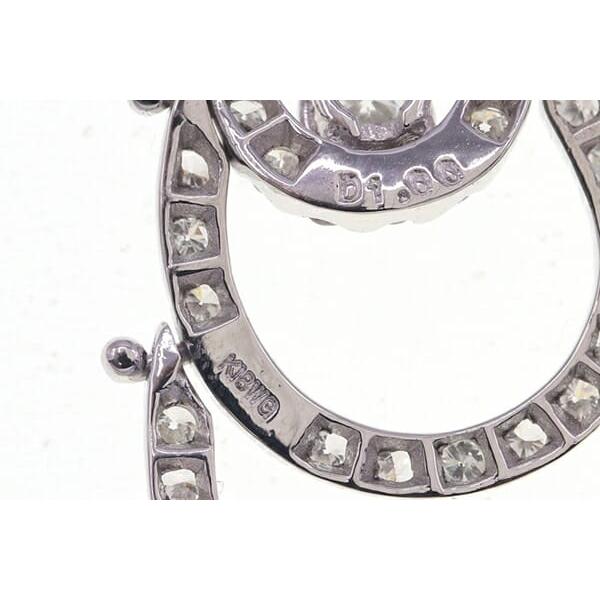 ダイヤモンド ネックレス D1.00ct K18 WG 中古 ペンダント 