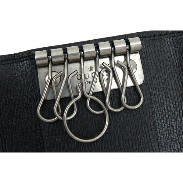 グッチ 6連キーケース インターロッキングG 256337 ブラック