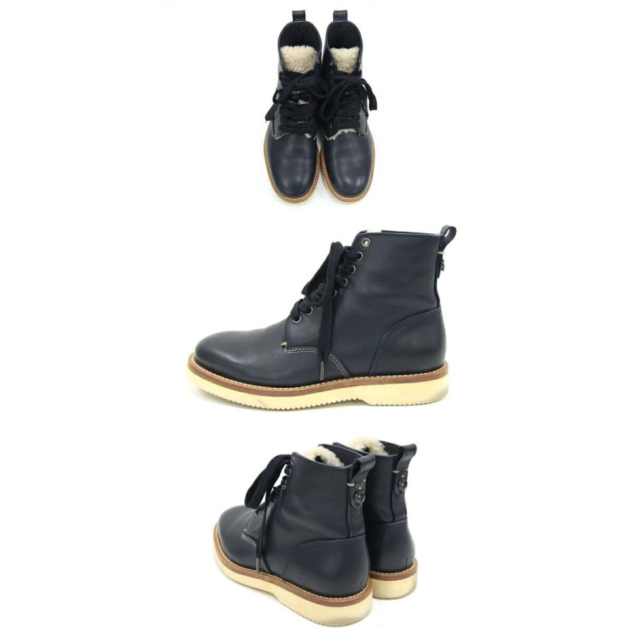 COACH（コーチ） メンズシューズ レースアップ ブーツ G1256 ネイビー