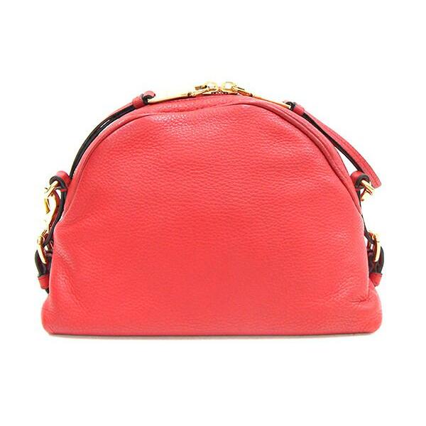 miu miu（ミュウミュウ） ショルダーバッグ 5BH092 レッド ゴールド 