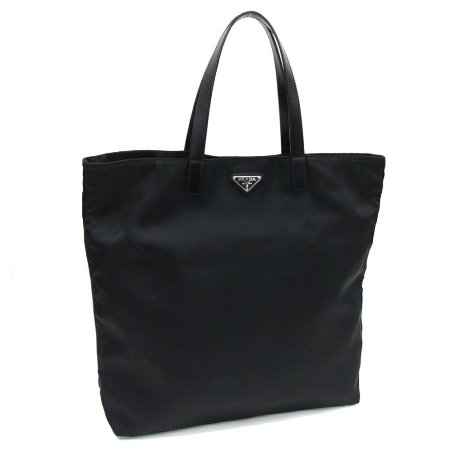 PRADA（プラダ） トートバッグ VA0831 ブラック ナイロン レザー 中古