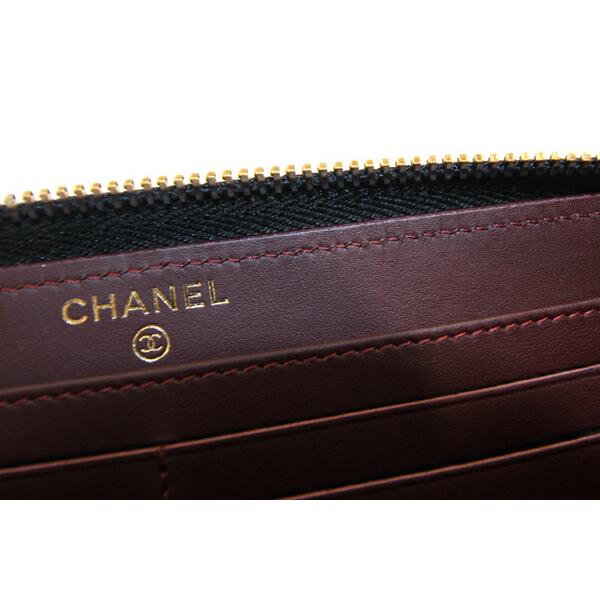 シャネル ラウンドファスナー長財布 マトラッセ クラシック