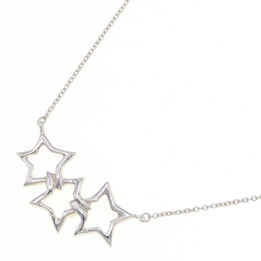 希少 TIFFANY ティファニートリプルスター ネックレス シルバーSV925 TIFFANY&Co.（ティファニー） ネックレス トリプルスター SV