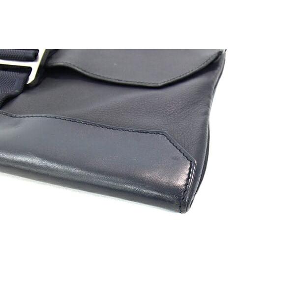 HERMES（エルメス） クラッチバッグ シティスライド ブラック ネイビー