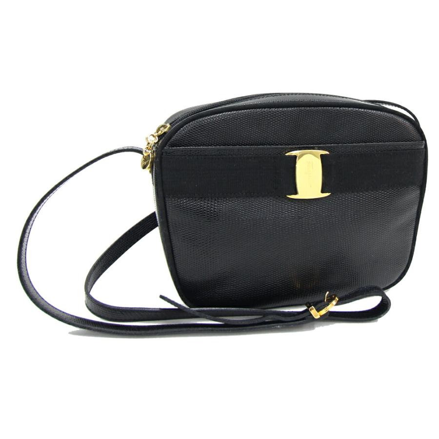 FERRAGAMO（フェラガモ） ショルダーバッグ ヴァラ AB214183 ブラック