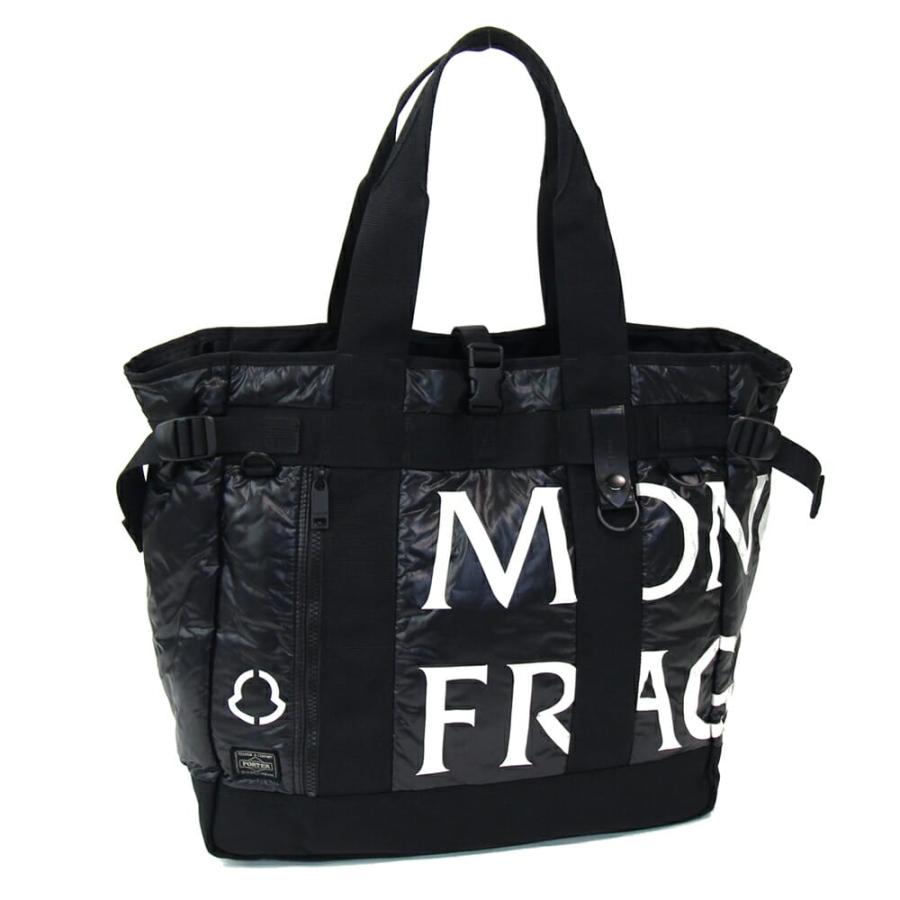 モンクレール フラグメント ポーター コラボ トートバッグ ブラック MONCLER（モンクレール） トートバッグ ポーター×フラグメントコラボ