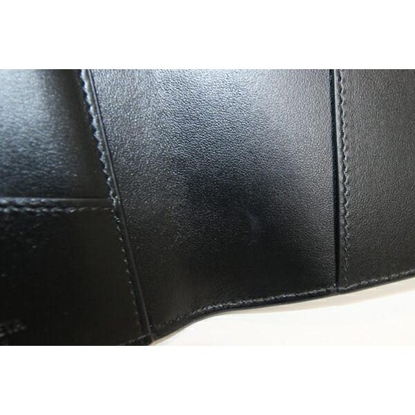 ボッテガヴェネタ パスポートケース カセット 777046 ブラック レザー  