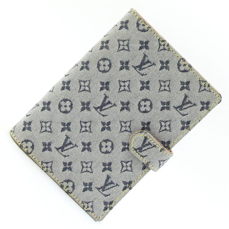 ルイヴィトン 手帳カバー モノグラム ミニ アジェンダPM R20910 ブルー