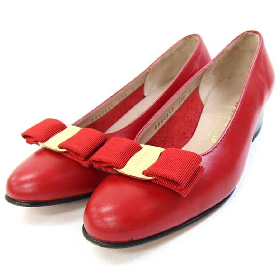 FERRAGAMO（フェラガモ） レディースシューズ ヴァラ パンプス レッド