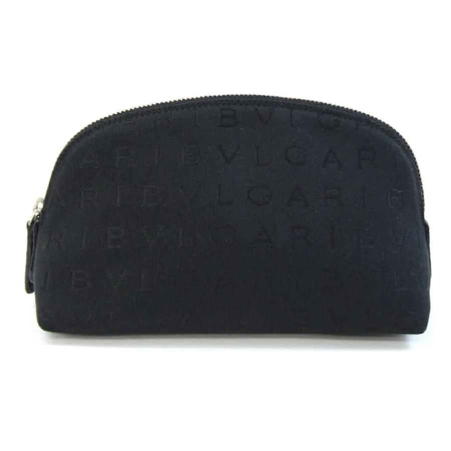 未使用✨BVLGARI ブルガリ　ロゴマニア　ボディバッグ　キャンバス　ブラック ブルガリ ポーチ ロゴマニア 22945 ブラック キャンバス レザー 中古
