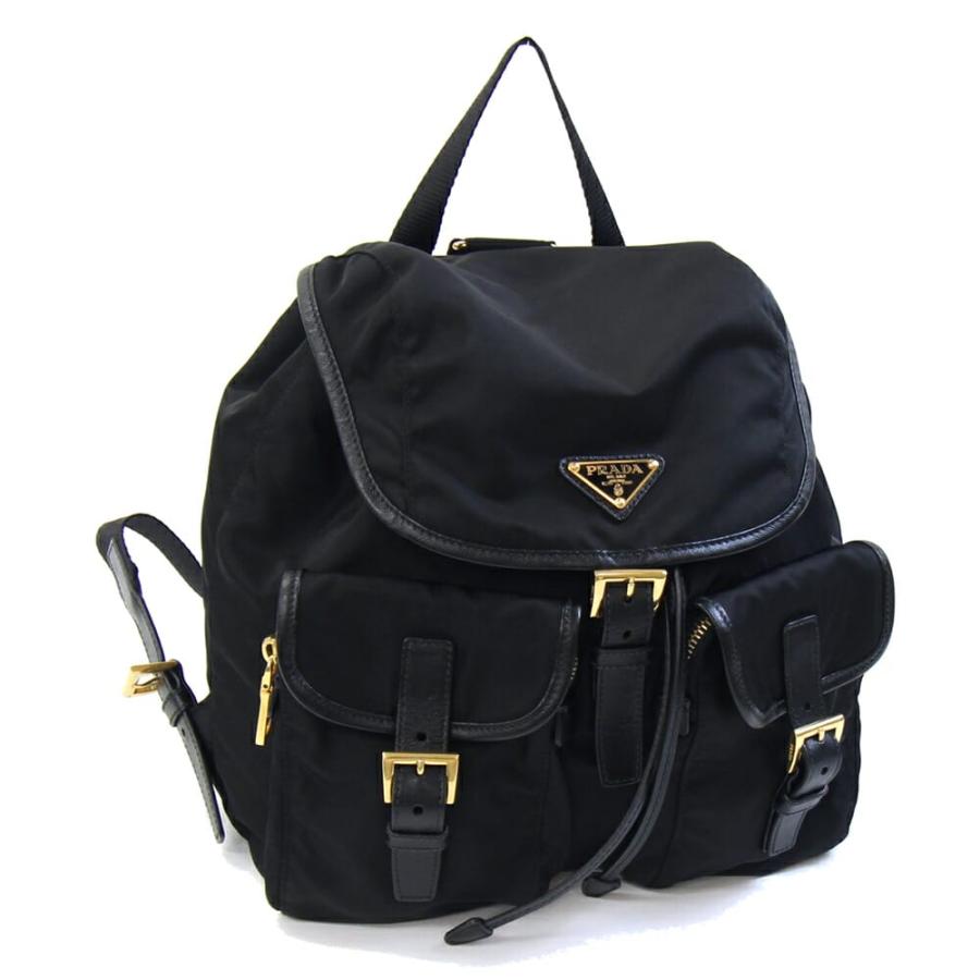 PRADA（プラダ） バックパック BZ0030 ブラック ゴールド金具 ナイロン 