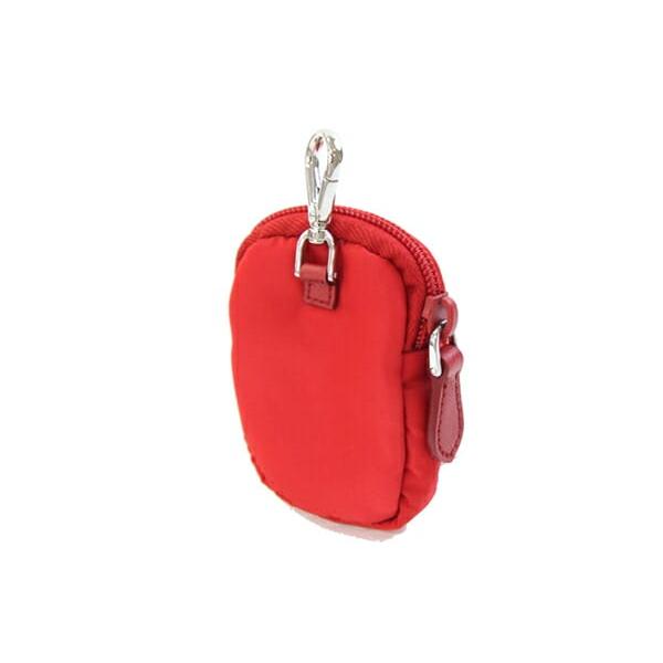 PRADA（プラダ） ポーチ レッド ナイロン レザー 中古小物入れ バッグ 