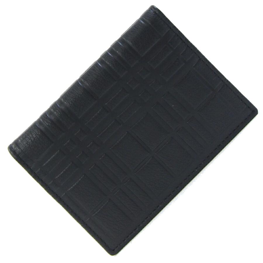 バーバリー カードケース 1169738 ブラック レザー 中古 名刺入れ パス
