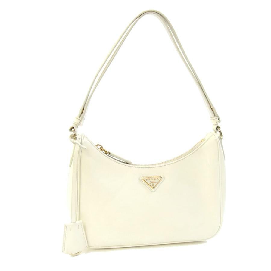 PRADA（プラダ） ワンショルダーバッグ 1BC204 アイボリー レザー 中古 
