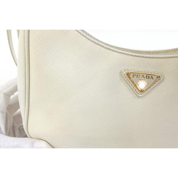 PRADA（プラダ） ワンショルダーバッグ 1BC204 アイボリー レザー 中古 