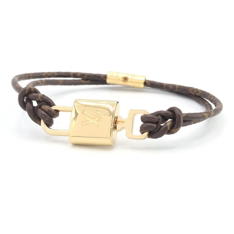 ルイヴィトン パドロックブレスレット モノグラムキャンバス ブラスレ