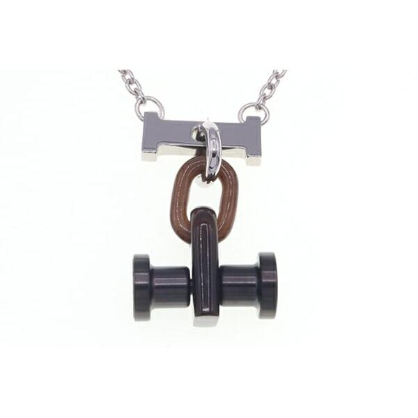 HERMES（エルメス） ネックレス モビールH H077268 ダークブラウン 
