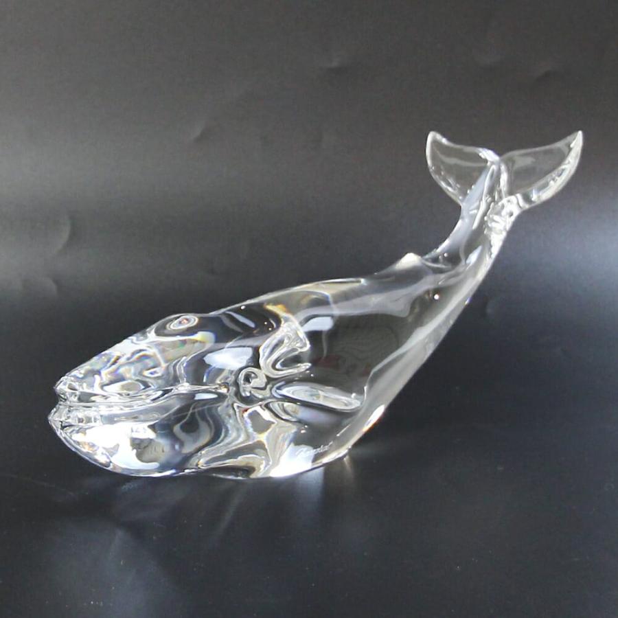 バカラ（Baccarat） オーナメント フィギュリン クジラ クリア