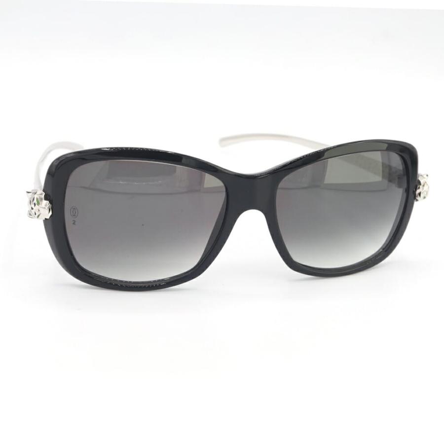 Cartier　カルティエ　パンテール　サングラス　メガネ Cartier（カルティエ） サングラス パンテール ブラック シルバー