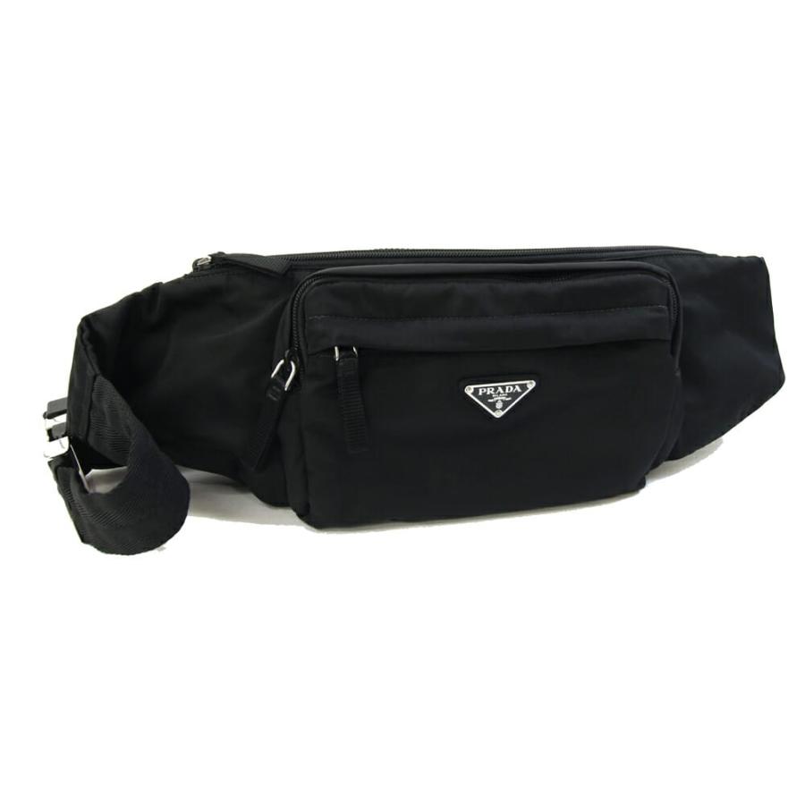 極美品✨PRADA プラダ トライアングル ナイロン ボディバッグ 2VL005 PRADA（プラダ） ボディバッグ 2VL005 ブラック ナイロン 中古 斜め