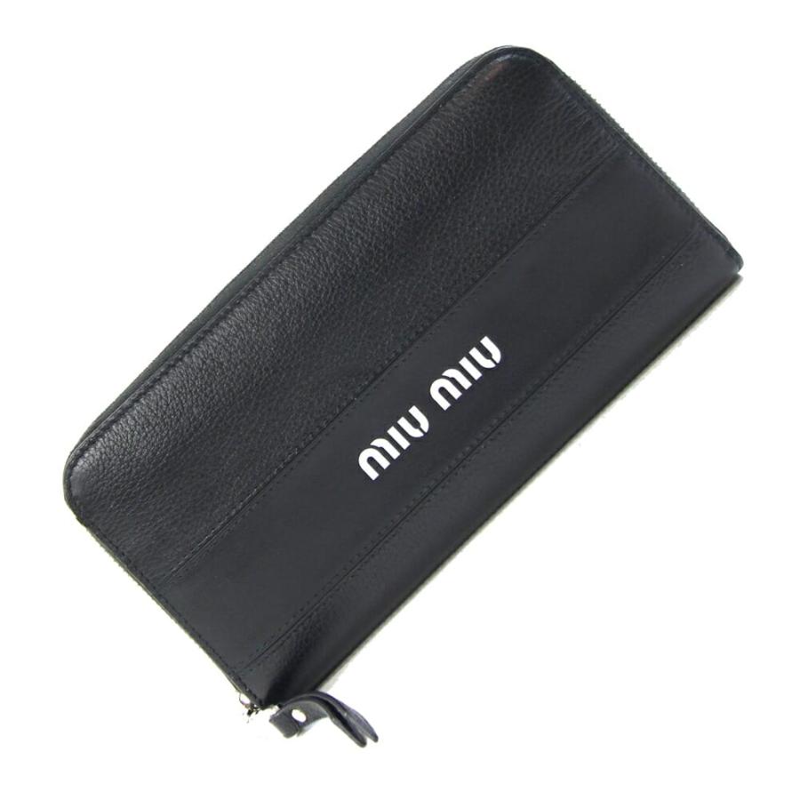 miu miu（ミュウミュウ） ラウンドファスナー長財布 マドラス シティ 