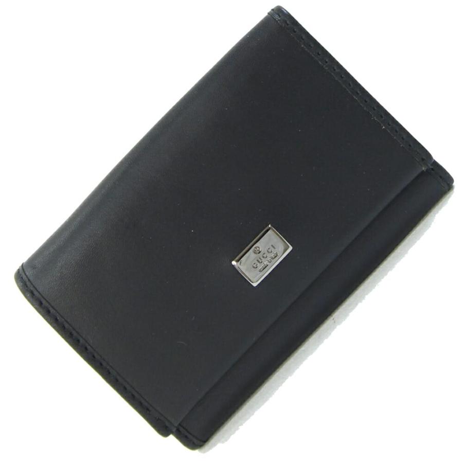 グッチ 6連キーケース 92758 ブラック レザー 中古 カギ 鍵 ロゴ