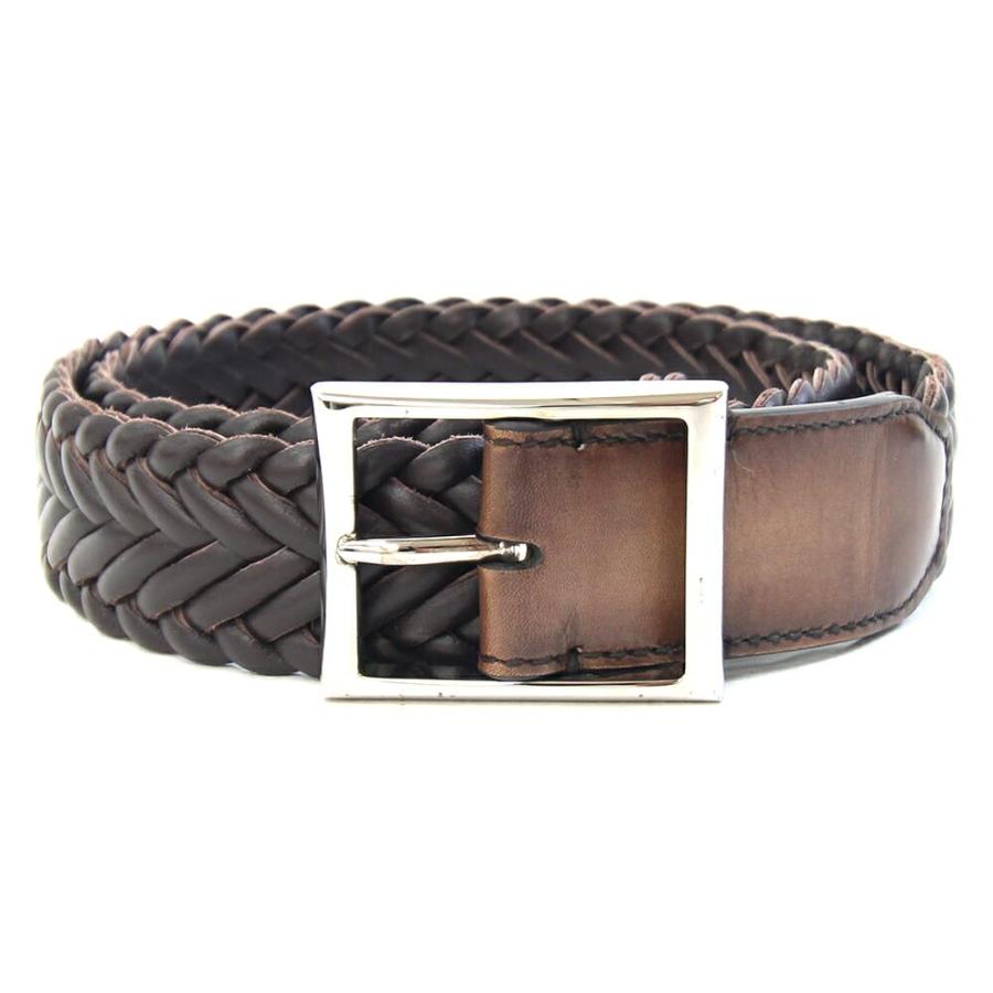 Berluti（ベルルッティ） ベルト ダークブラウン レザー サイズ85cm