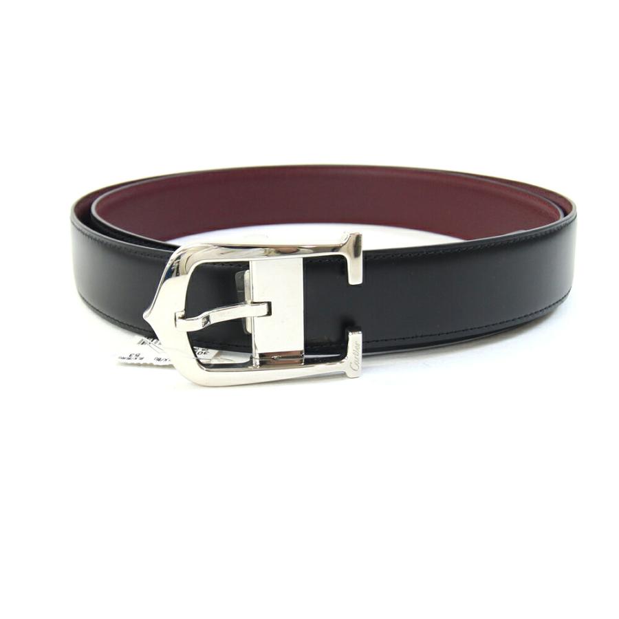 Cartier（カルティエ） ベルト L5000151 ブラック ボルドー シルバー
