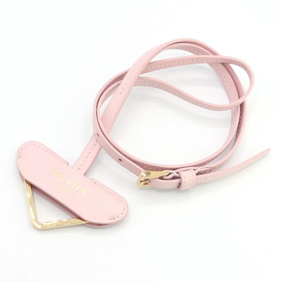 PRADA（プラダ） ネックストラップ 1PP184 ピンク レザー 中古