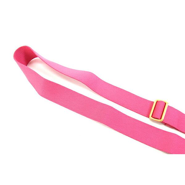 プラダ ショルダーストラップ ピンク ゴールド金具 キャンバス 中古 