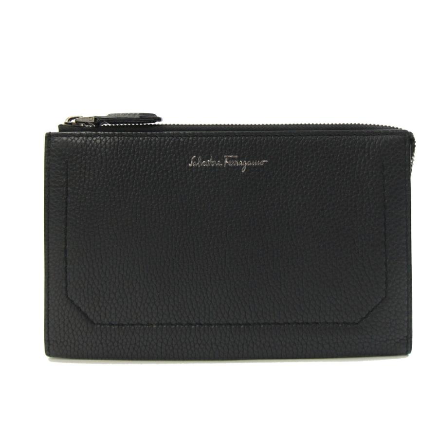 FERRAGAMO（フェラガモ） クラッチバッグ IY-240755 ブラック レザー
