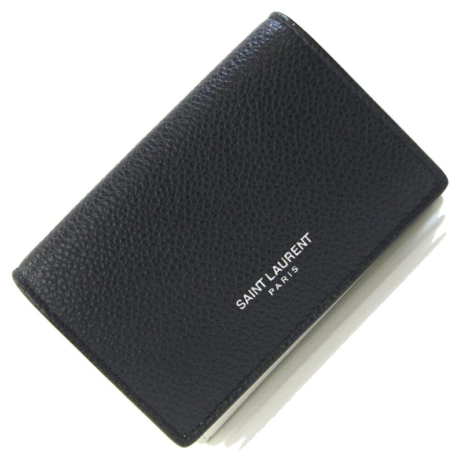 SAINT LAURENT サンローラン 三つ折り財布 459996 ホワイト ブラック