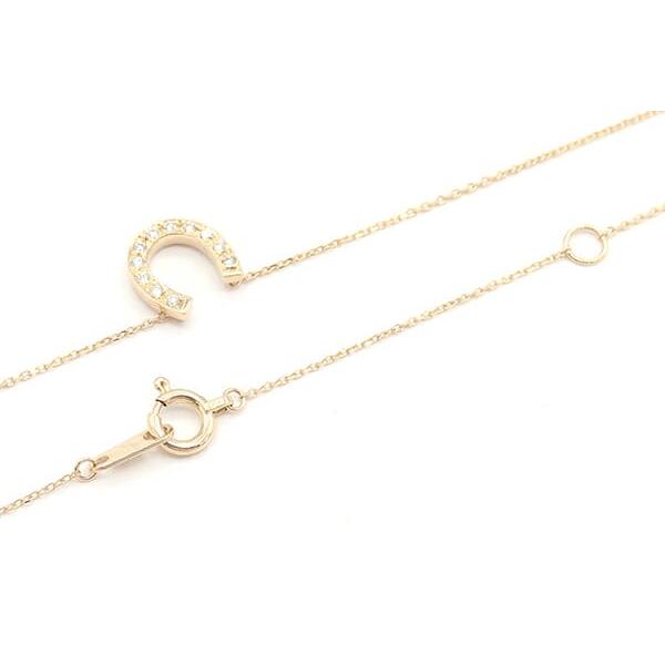 ヴァンドーム青山 ネックレス ホースシュー ダイヤモンド AGVN603240DI K18 YG 中古 アクセサリー ジュエリー_2