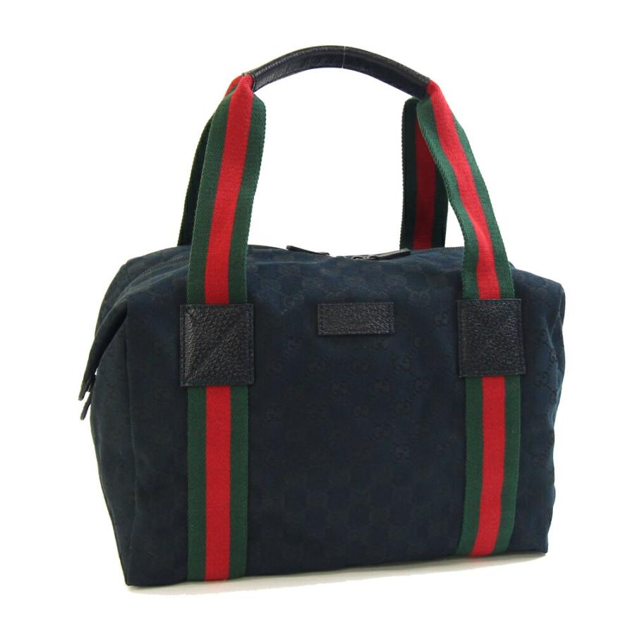 グッチ ハンドバッグ シェリーライン 235135 ブラック キャンバス