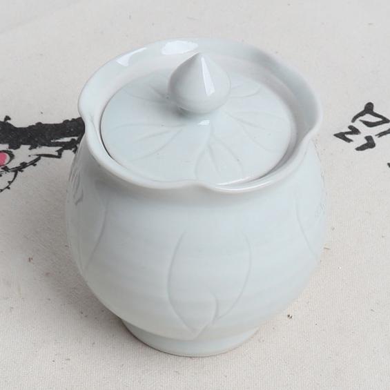 韓国白磁茶器・蓮茶壺 （蓋付き） : チマチョゴリと韓国雑貨の専門店夢
