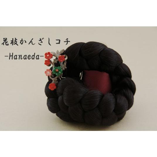 チョゴリヘアー飾り銀製コチNo19 珊瑚の花枝かんざしコチ_1