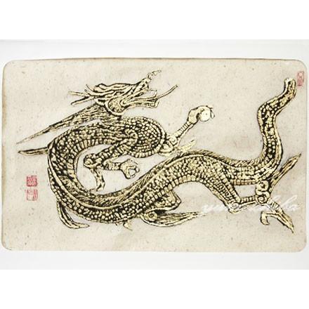 韓国壁掛け版画(龍) 横長 : チマチョゴリと韓国雑貨の専門店夢市場