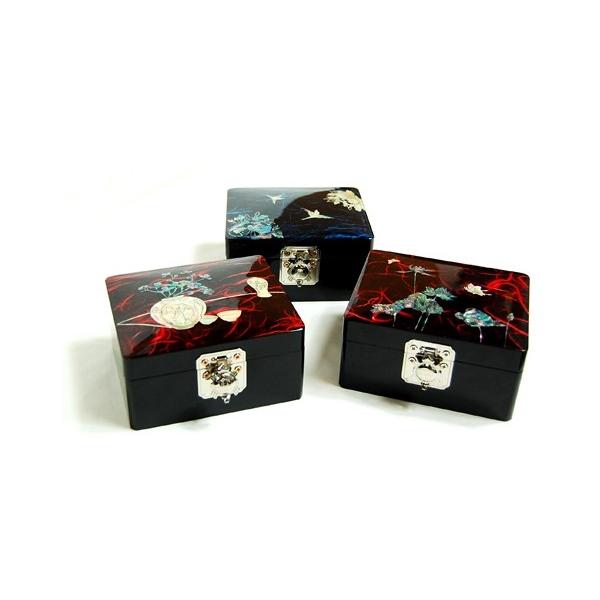 螺鈿の高級ジュエリーボックス・韓国高級螺鈿宝石箱-鶴 : チマチョゴリ