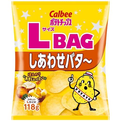 ポテトチップス]カルビー ポテトチップスLサイズBAGしあわせバタ~ 118g