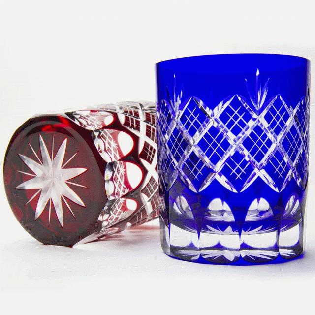田島硝子（TAJIMA GLASS） 江戸切子グラス ペア 記念品 還暦祝い 定年