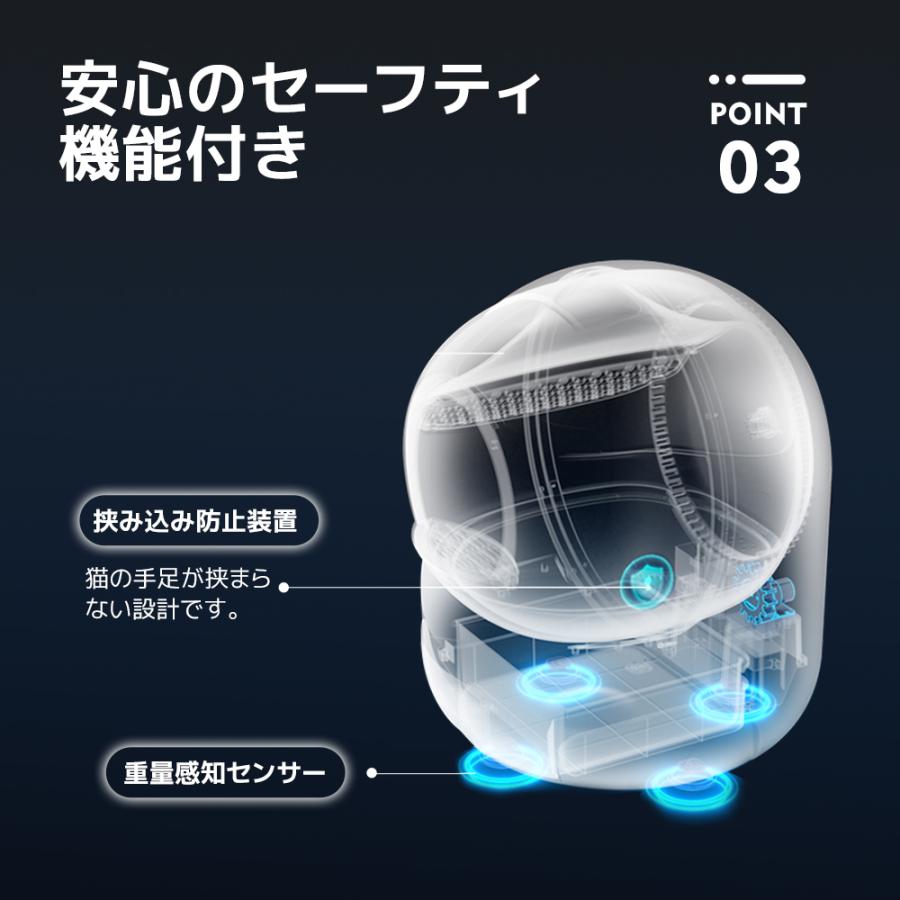 毛玉取リプラシレビュー特典あり／自動猫トイレ 除菌 脱臭 消臭