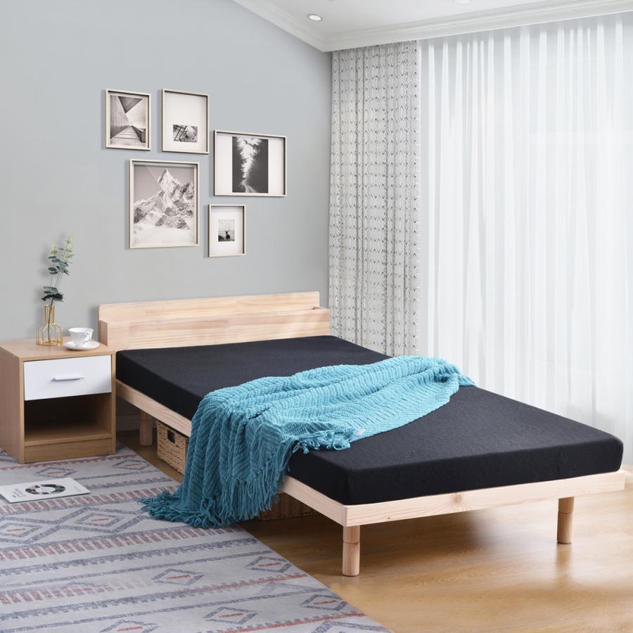 新作モデル すのこベッド セミダブル 天然木 2口コンセント 宮 ブックシェルフ 三段階高さ調整可 ベッド 宮棚 ヘッドボード 天然木製 収納 頑丈 シンプル ヘッドボード 最安値挑戦 Homeofmalones Com