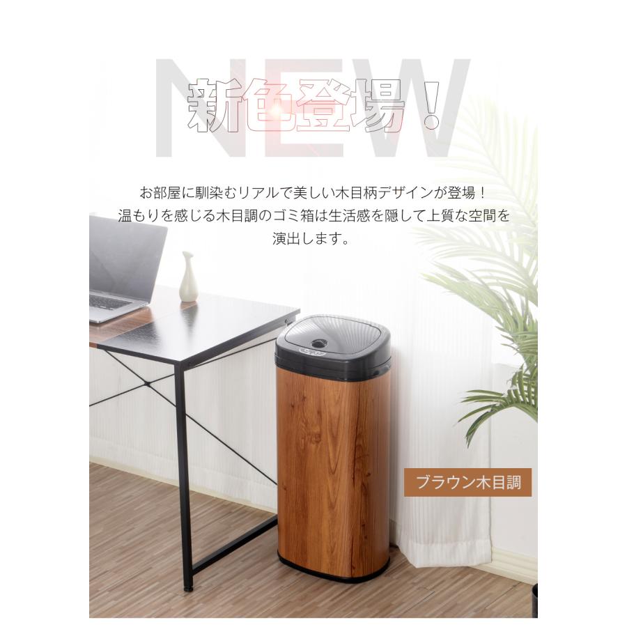 ゴミ箱 自動開閉 45L 大容量 45リットル ふた付き ダストボックス 生