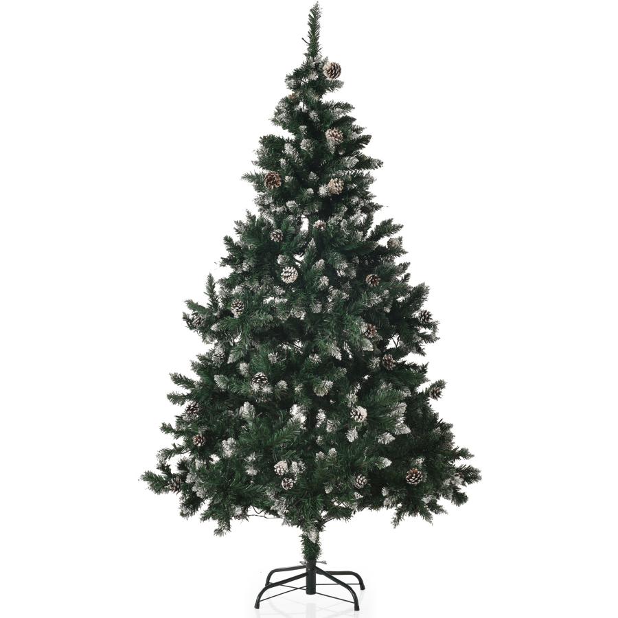 ツリー 180cm スチール脚 ツリーセット オーナメントセット LED
