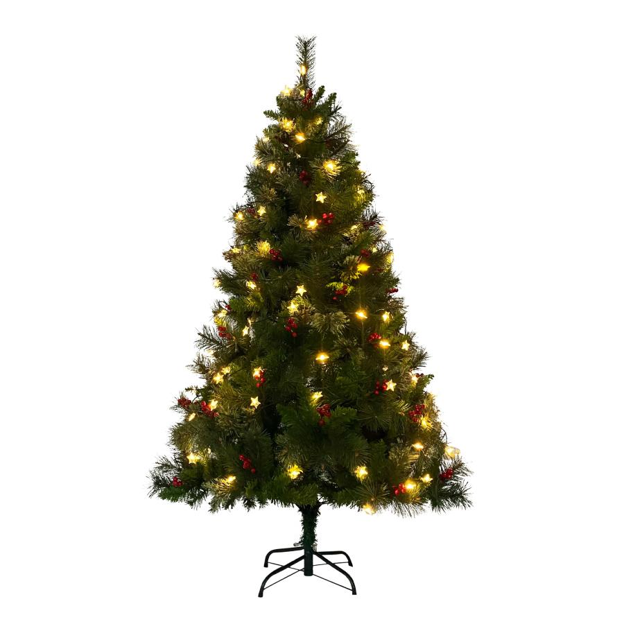 クリスマスツリー 180cm スチール脚 ピカピカライト付き 組み立 クリスマス ツリー 180cm スチール脚 ピカピカライト付き 組み立て簡単 プレゼント