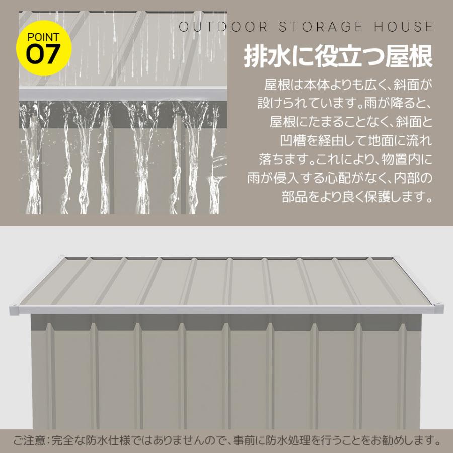2タイプ 物置 屋外 スチール 倉庫 戸外収納庫 可動棚付き 物置き 大型