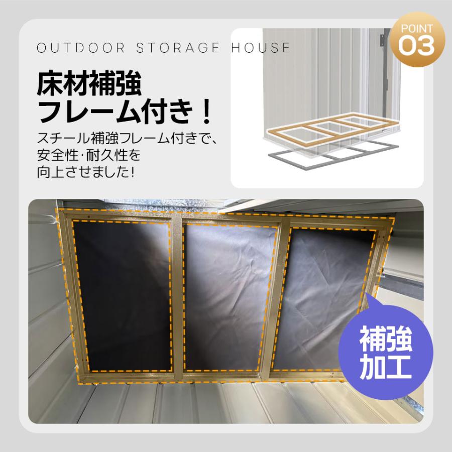 2タイプ 物置 屋外 スチール 倉庫 戸外収納庫 可動棚付き 物置き 大型