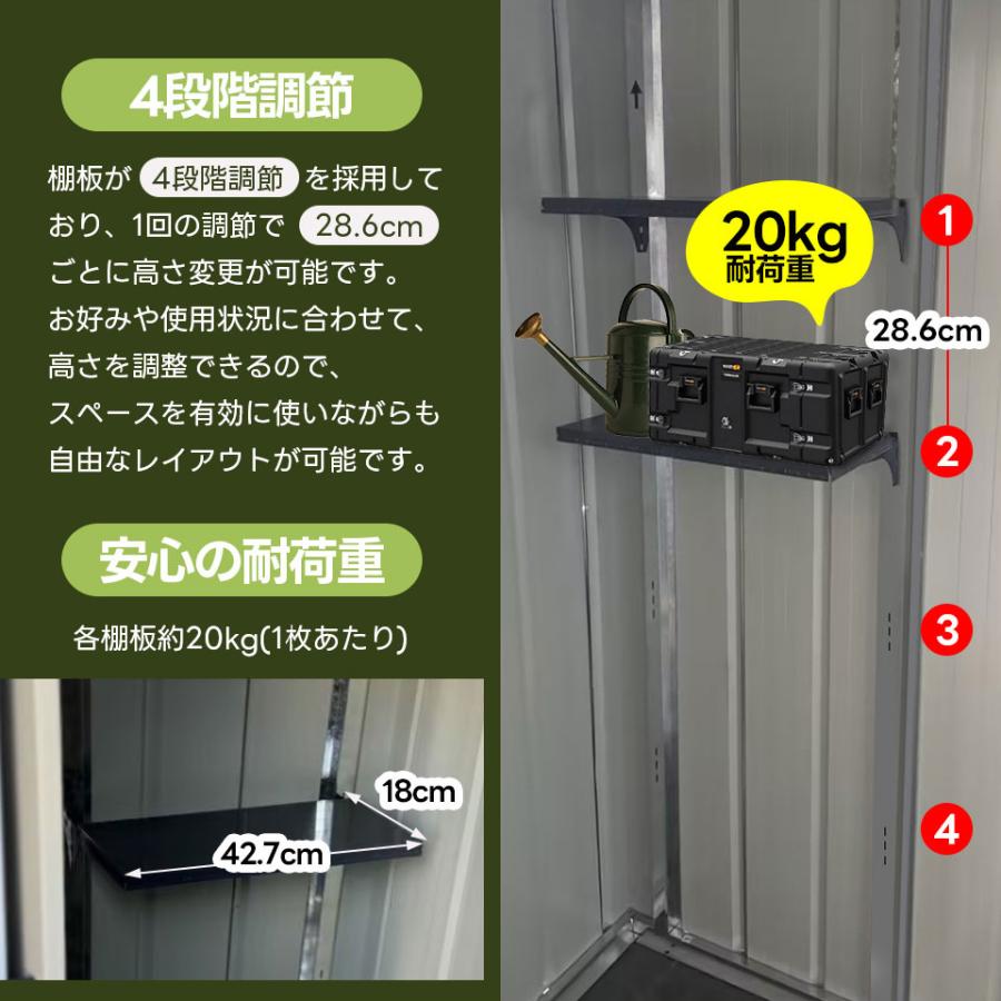 2025年新作!2タイプ 物置 屋外 スチール 倉庫 戸外収納庫 可動 2025年新作!2タイプ 物置 屋外 スチール 倉庫 戸外収納庫 可動
